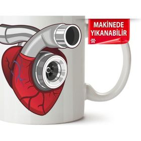Çakılap Turbo Baskılı Porselen Kupa Bardak