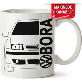 Çakılap Vw Bora Baskılı Porselen Kupa Bardak