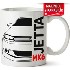 Çakılap Vw Jetta Mk6 Baskılı Porselen Kupa Bardak