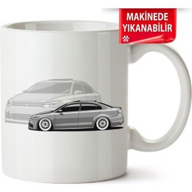 Çakılap Vw Jetta Mk6 Baskılı Porselen Kupa Bardak