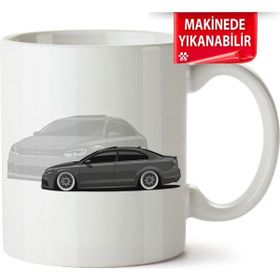 Çakılap Vw Jetta Mk6 Baskılı Porselen Kupa Bardak