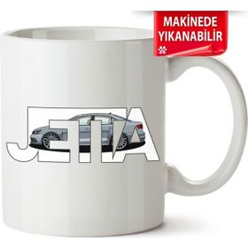 Çakılap Vw Jetta Mk6 Baskılı Porselen Kupa Bardak