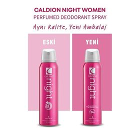 Caldion 150 ML Kadın Night x 6 Adet Deodorant Sprey