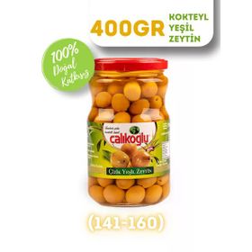 Çalıkoğlu 400 gr 141-160 Dogal Kokteyl Yeşil Zeytin
