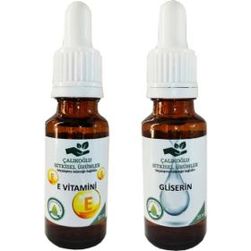 Çalıkoğlu Bitkisel Ürünler 20 ml 2'li Avantaj Paketi E Vitamini Gliserin Yağı