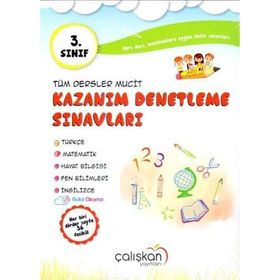 Çalışkan Yayınları 3. Sınıf Tüm Dersler Kazanım Denetleme Sınavları