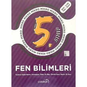 Çalışkan Yayınları 5. Sınıf Fen Bilimleri Etkileşimli Mikro Defter