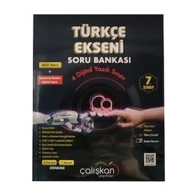 Çalışkan Yayınları 7. Sınıf Türkçe Ekseni Soru Bankası