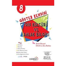 Çalışkan Yayınları 8. Sınıf Din Kültürü ve Ahlak Bilgisi Göster Kendini Soru Bankası