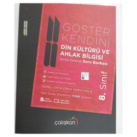 Çalışkan Yayınları 8. Sınıf Din Kültürü ve Ahlak Bilgisi Göster Kendini Soru Bankası
