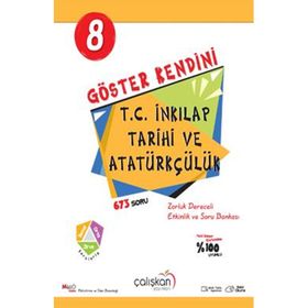 Çalışkan Yayınları 8. Sınıf T.C. İnkılap Tarihi Göster Kendini Soru Bankası