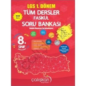 Çalışkan Yayınları 8. Sınıf Tüm Dersler 1. Dönem Soru Bankası