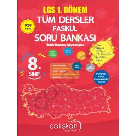 Çalışkan Yayınları 8. Sınıf Tüm Dersler 1. Dönem Soru Bankası