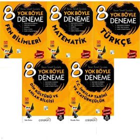 Çalışkan Yayınları 8. Sınıf Yok Böyle Deneme Seti 6 Kitap