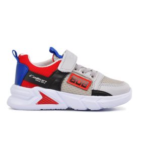 Callion 099 Buz-Kırmızı-Saks Çocuk Spor Ayakkabı
