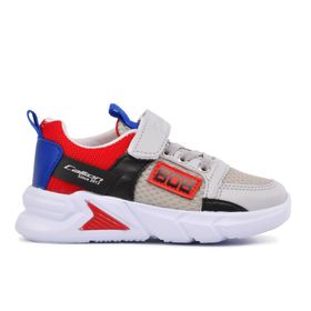 Callion 099 Buz-Kırmızı-Saks Çocuk Spor Ayakkabı