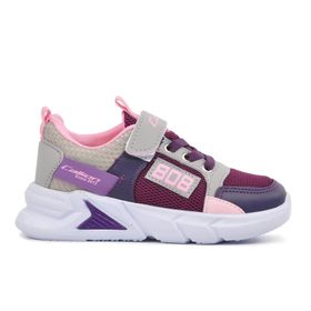 Callion 099 Buz-Kırmızı-Saks Çocuk Spor Ayakkabı