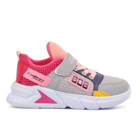 Callion 099 Buz-Kırmızı-Saks Çocuk Spor Ayakkabı