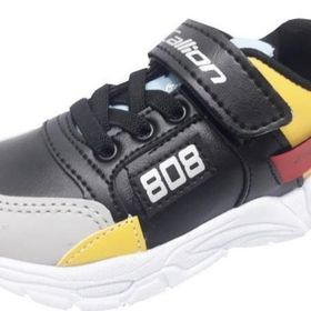 Callion 808 Siyah Buz Sarı Çocuk Spor Ayakkabı