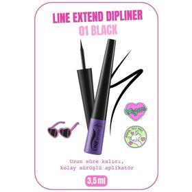 Callista 01 Line Extend Uzun Süre Kalıcı Bossgirl Black Siyah Dipliner