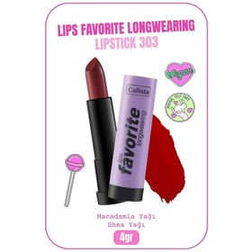 Callista Lips Favorite Longwearing Lipstick 303 Bold Princess Kırmızı Ruj