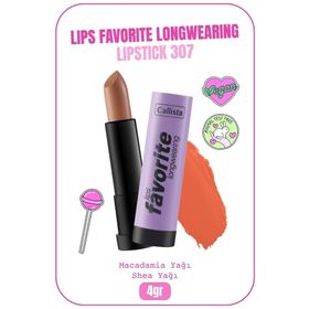 Callista Lips Favorite Longwearing Lipstick 307 Coffee With Cream Nude Ruj