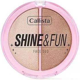 Callista Shine Fun Face Duo 100 Sparkle Crew Allık ve Aydınlatıcı Paleti