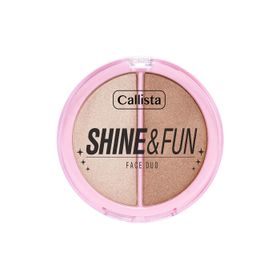 Callista Shine Fun Face Duo 100 Sparkle Crew Allık ve Aydınlatıcı Paleti