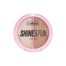 Callista Shine Fun Face Duo 100 Sparkle Crew Allık ve Aydınlatıcı Paleti
