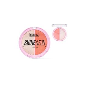 Callista Shine Fun Face Duo 120 Dream Team Allık ve Aydınlatıcı Paleti