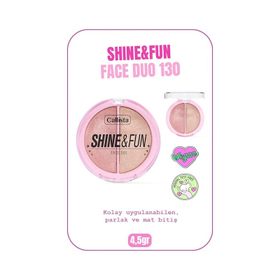 Callista Shine Fun Face Duo 130 Shine Squad Allık ve Aydınlatıcı Paleti