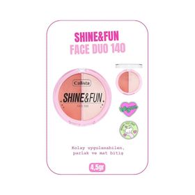 Callista Shine Fun Face Duo 140 Good Company Allık ve Aydınlatıcı Paleti