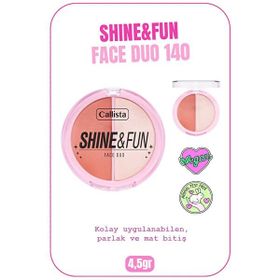 Callista Shine Fun Face Duo 140 Good Company Allık ve Aydınlatıcı Paleti