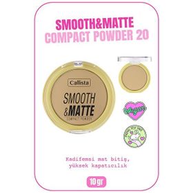Callista Smooth Matte Compact Powder 20 Sand Mat Görünümlü Pudra