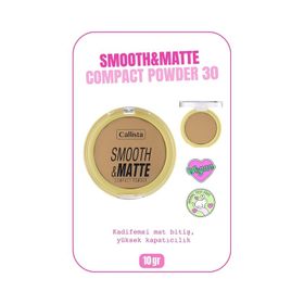Callista Smooth Matte Compact Powder 30 Dark Honey Mat Görünümlü Pudra