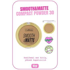 Callista Smooth Matte Compact Powder 30 Dark Honey Mat Görünümlü Pudra
