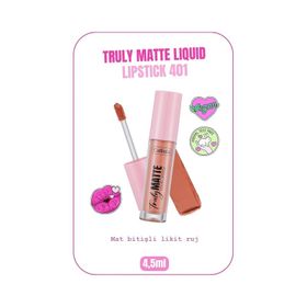 Callista Truly Matte Liquid Lipstick 401 Barely There Nude Mat Likit Ruj