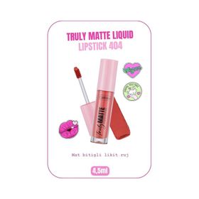 Callista Truly Matte Liquid Lipstick 404 Blushing Pink Pembe Mat Likit Ruj