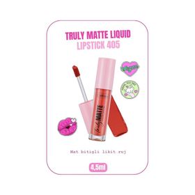 Callista Truly Matte Liquid Lipstick 405 Peachy Queen Pembe Mat Likit Ruj