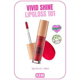 Callista Vivid Shine Lipgloss 101 Drop Everything Red Kırmızı Nemlendiricili Dudak Parlatıcısı