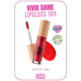Callista Vivid Shine Lipgloss 104 Candy Apple Kırmızı Nemlendiricili Dudak Parlatıcısı