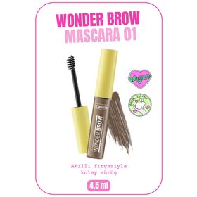 Callista Wonder Brow Eyebrow Mascara 01 Açık Kahve Kaş Maskarası