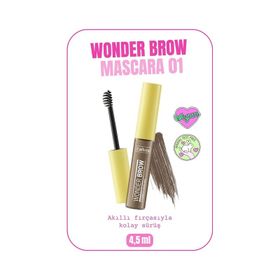 Callista Wonder Brow Eyebrow Mascara 01 Açık Kahve Kaş Maskarası