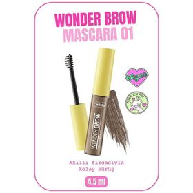 Callista Wonder Brow Eyebrow Mascara 01 Açık Kahve Kaş Maskarası