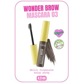 Callista Wonder Brow Eyebrow Mascara 03 Koyu Kahve Kaş Maskarası