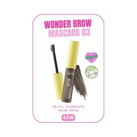 Callista Wonder Brow Eyebrow Mascara 03 Koyu Kahve Kaş Maskarası