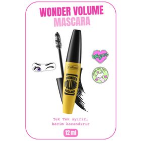 Callista Wonder Volume Mascara Siyah Hacim ve Kıvırma Etkili Maskara