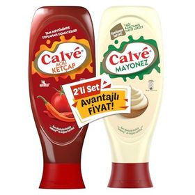 Calve 1150 gr Acılı Ketçap + Yağı Azaltılmış Mayonez