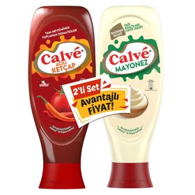 Calve 1150 gr Acılı Ketçap + Yağı Azaltılmış Mayonez