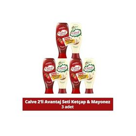 Calve 3x600 gr Ketçap + 3x540 gr Yağı Azaltılmış Mayonez